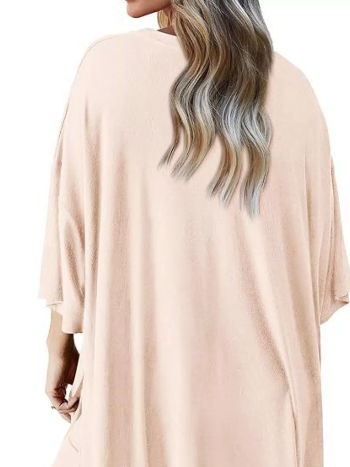 Relaxed Fit Round Neck Top and Pants Two-Piece Set - Image 7