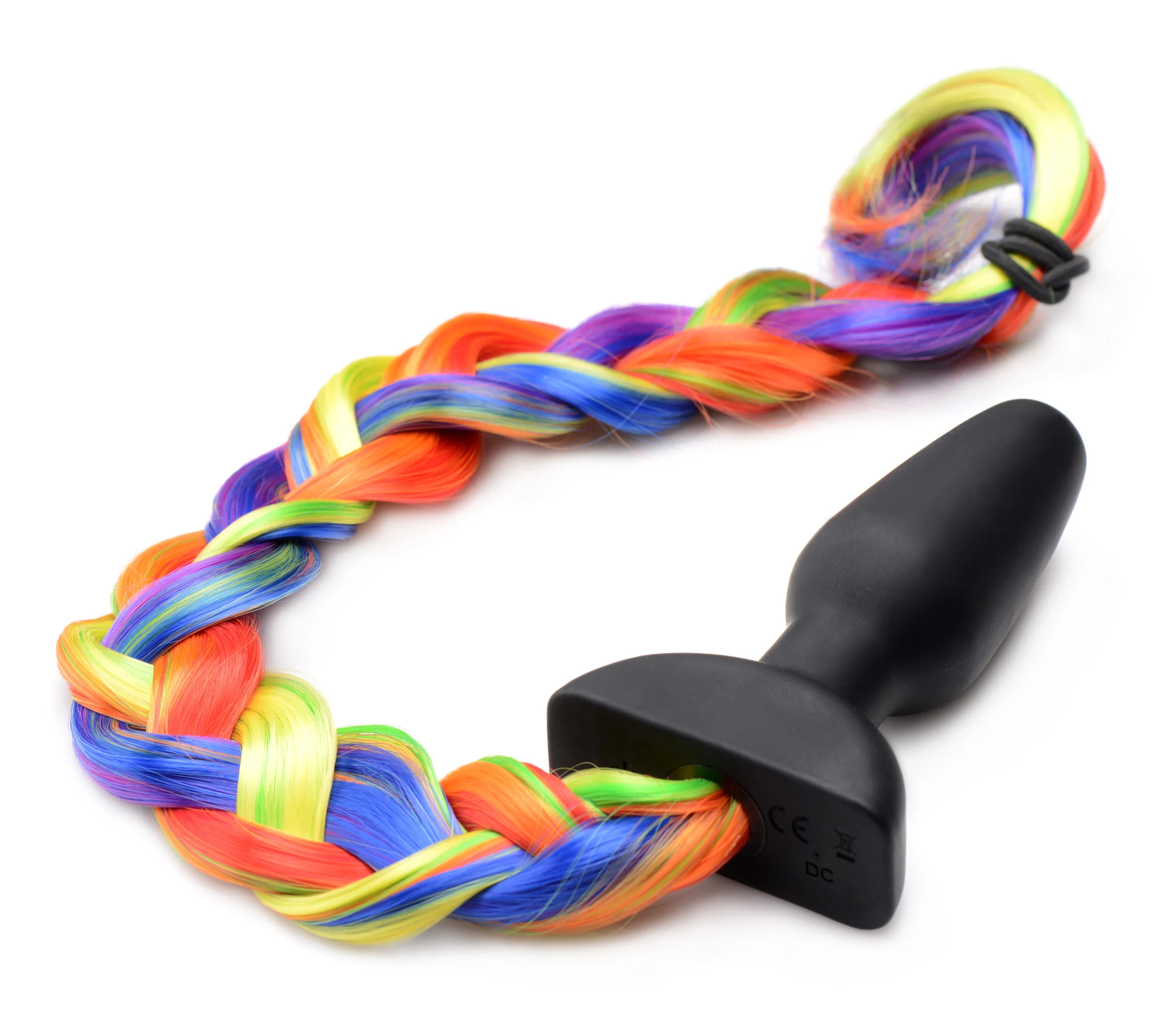 Remote Control Vibrating Rainbow Pony Tail Anal Plug - Image 2