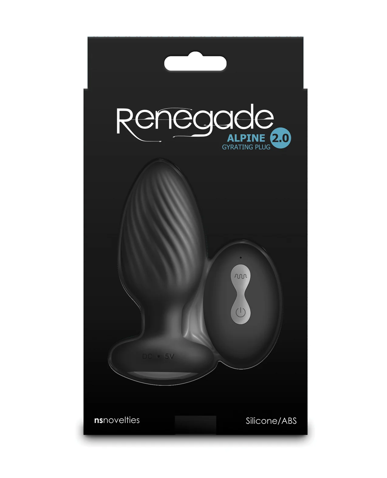 Renegade Alpine 2.0 Gyrating & Vibrating Butt Plug w/Remote - Black - Image 2