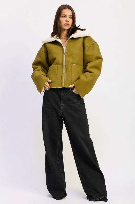 REVERSIBLE SUEDE SHEARLING JACKET - Image 6