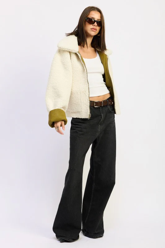 REVERSIBLE SUEDE SHEARLING JACKET - Image 9
