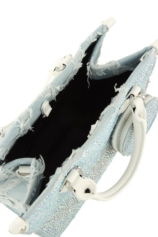 Rhinestone and Crossbody Bag - Image 4
