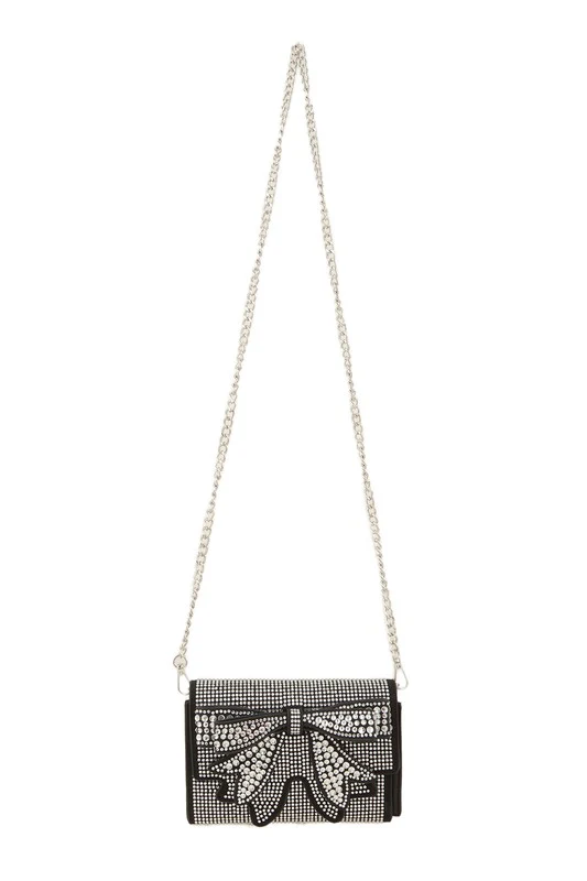 Rhinestone Double Ribbon Handbag - Image 4