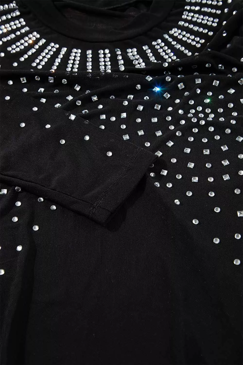 Rhinestone Long Sleeve Bodysuit - Image 10