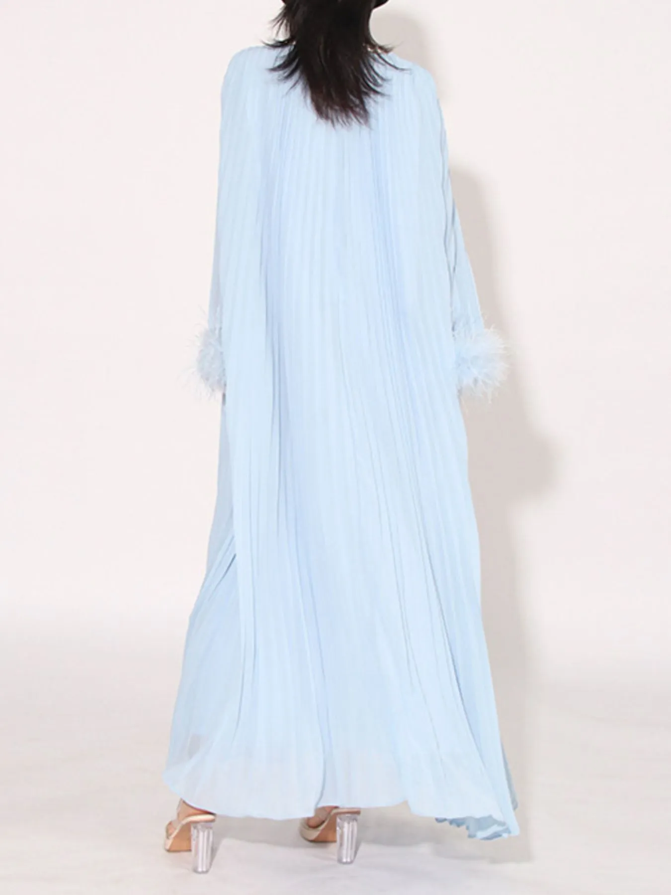 Rhinestone Long Sleeve Maxi Dress - Image 8