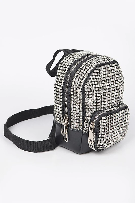 Rhinestone Statement Mini Convertible Backpack - Image 2