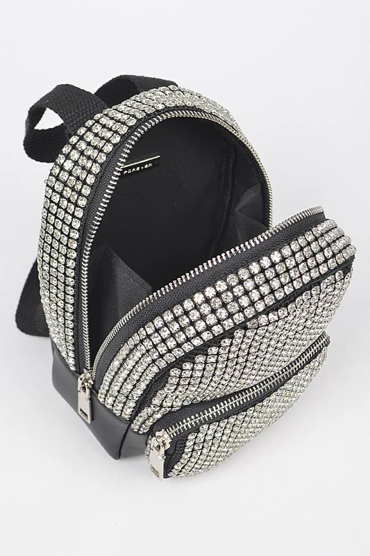 Rhinestone Statement Mini Convertible Backpack - Image 4