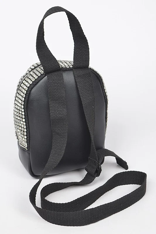 Rhinestone Statement Mini Convertible Backpack - Image 5