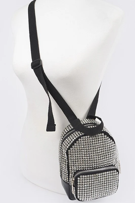 Rhinestone Statement Mini Convertible Backpack - Image 6