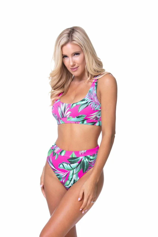 RIBBED ELASTIC BAND BIKINI SET - Image 2