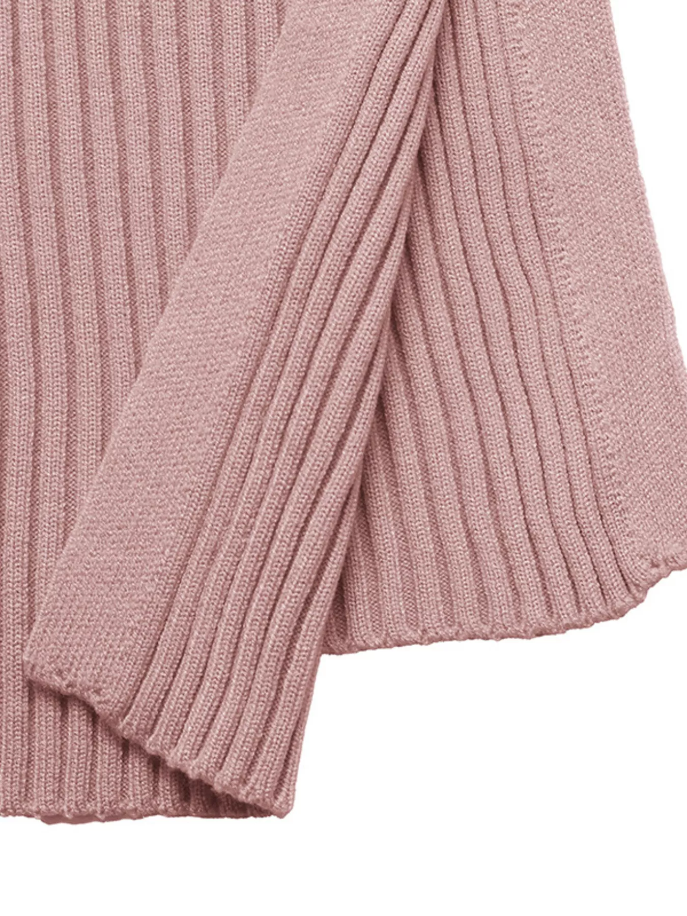 Ribbed Knit Square Neck Bodycon Sweater Dress - Image 7