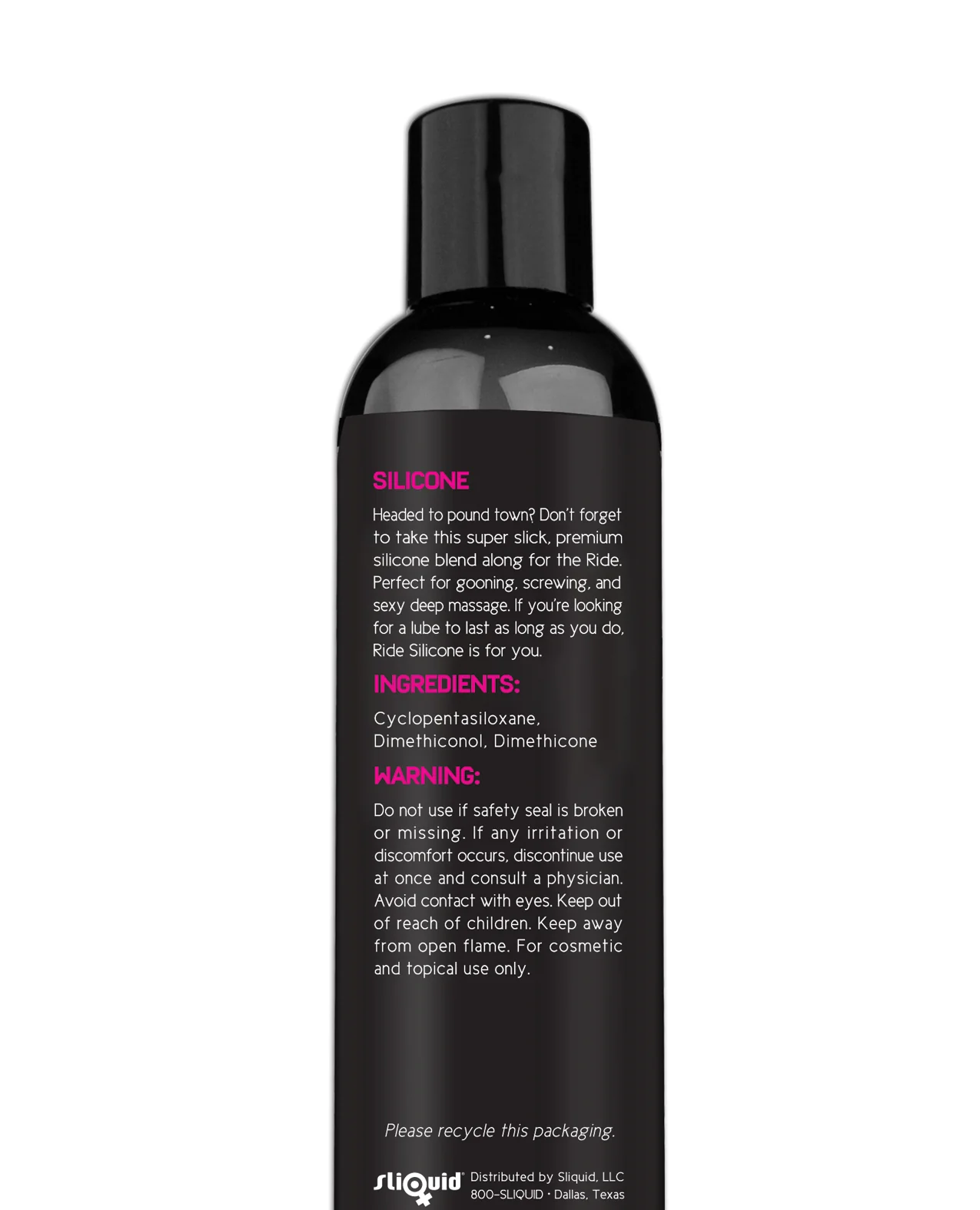 Ride BodyWorx Silicone Lubricant - 2 oz - Image 2