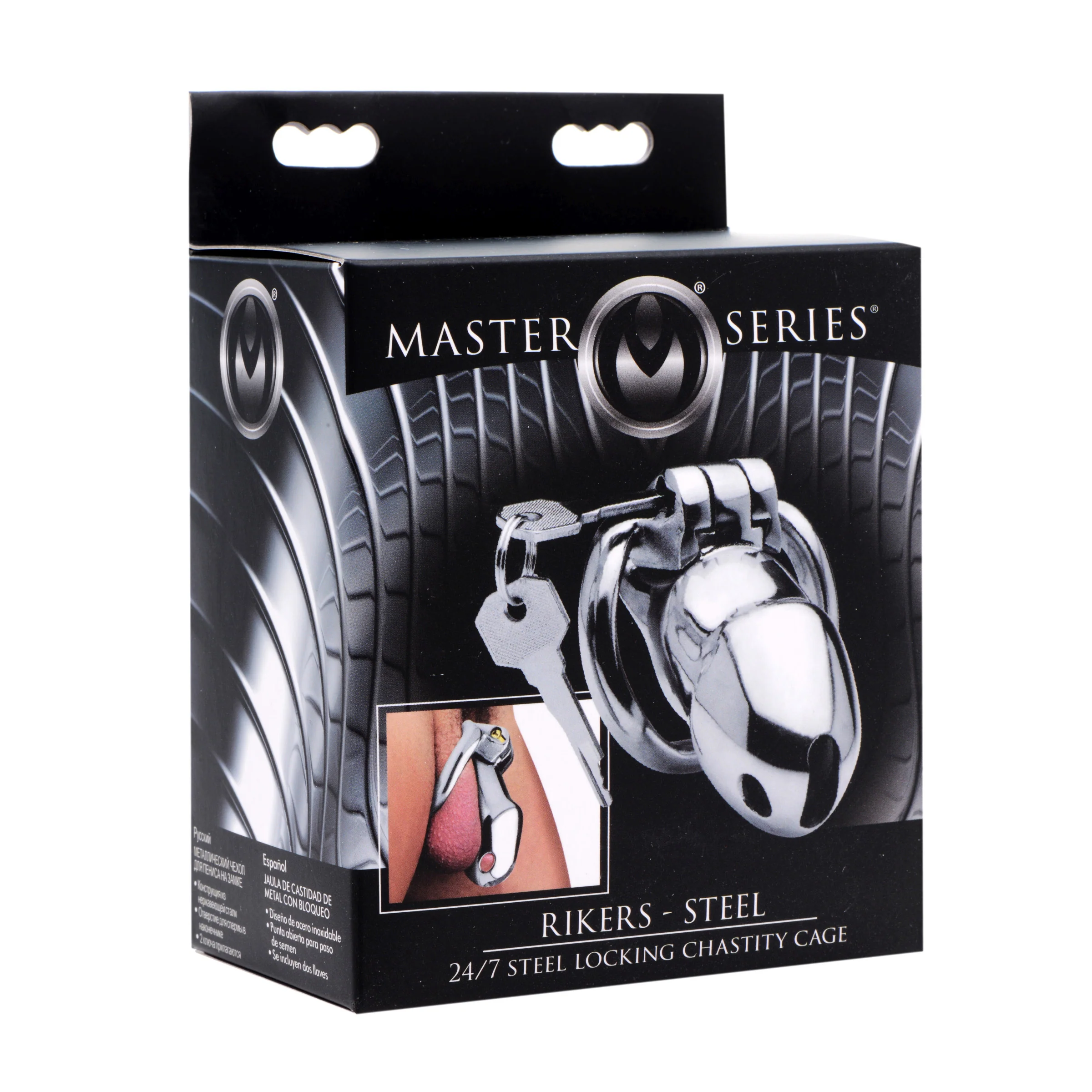 Rikers 24-7 Stainless Steel Locking Chastity Cage - Image 2