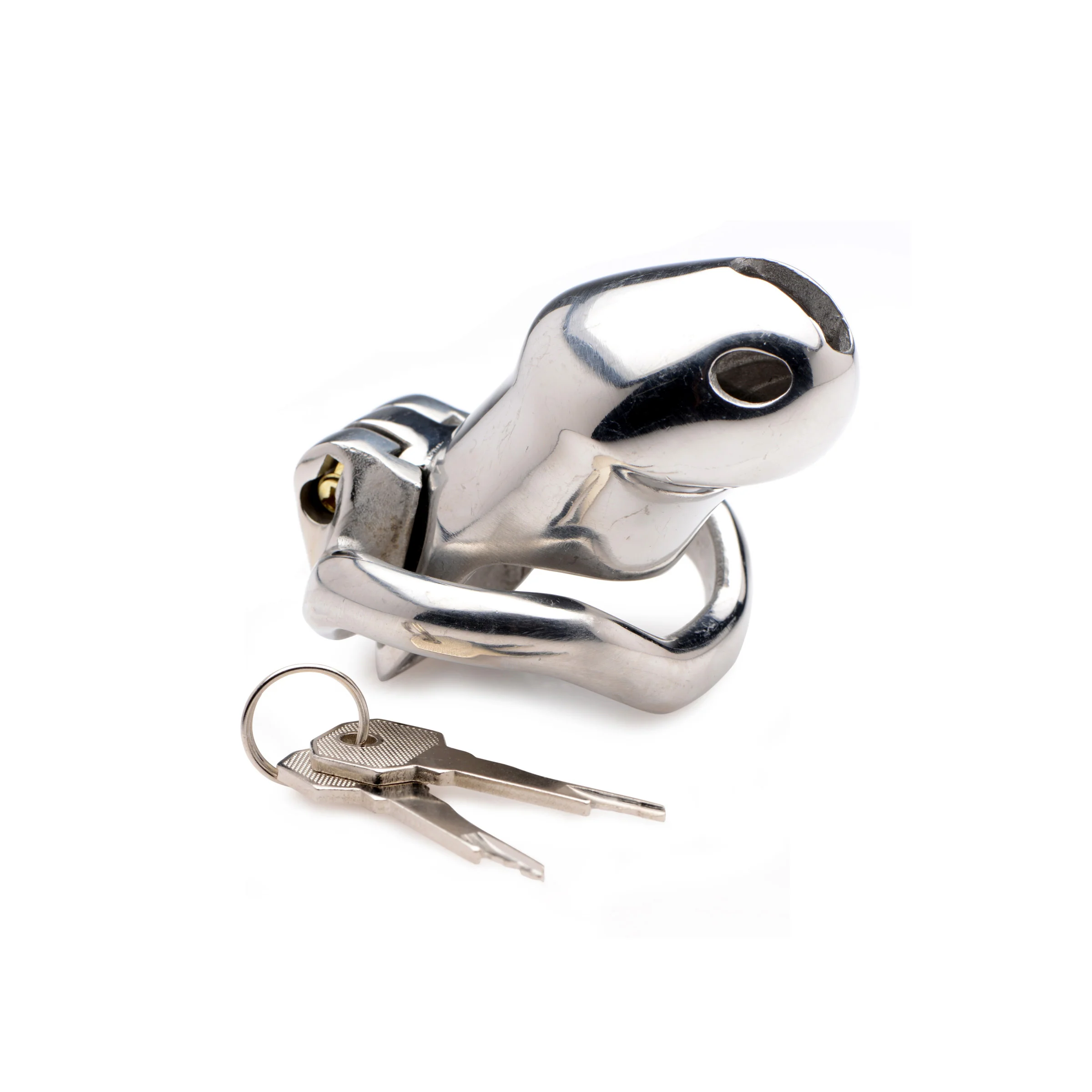 Rikers 24-7 Stainless Steel Locking Chastity Cage - Image 4