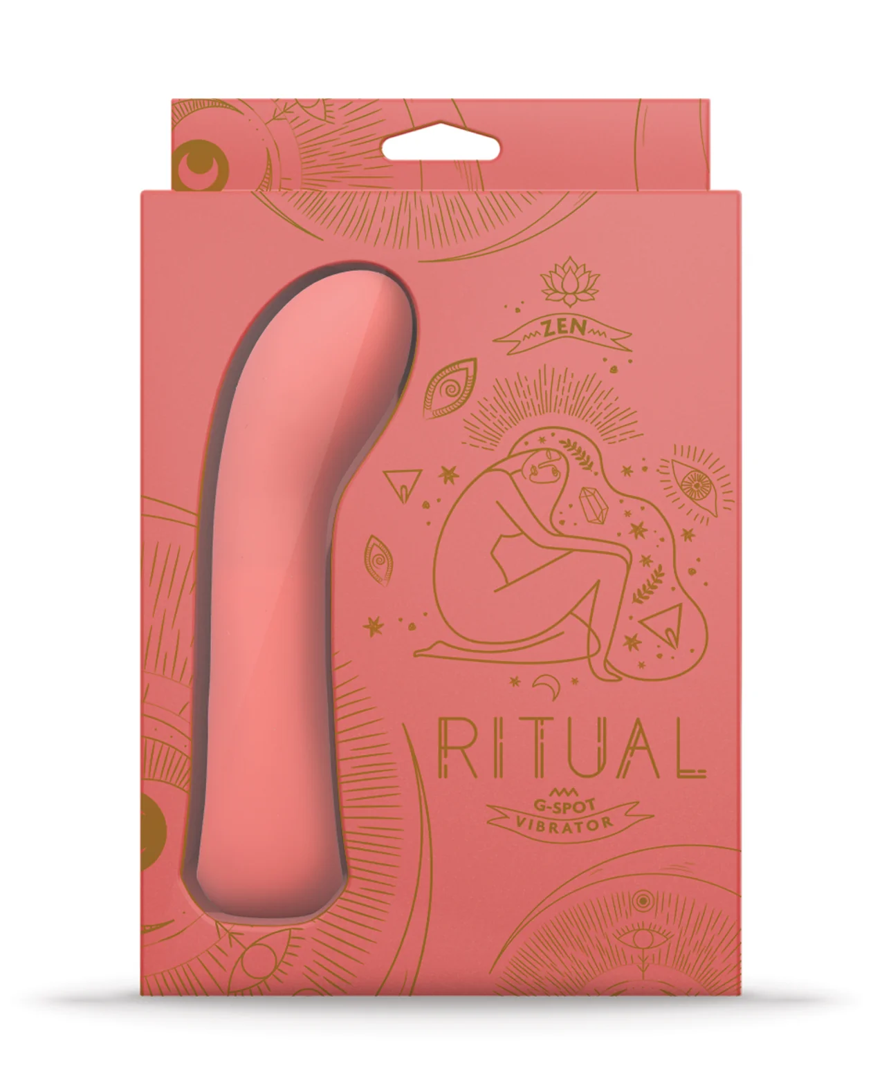 RITUAL Zen Rechargeable Silicone G-Spot Vibe - Coral - Image 2