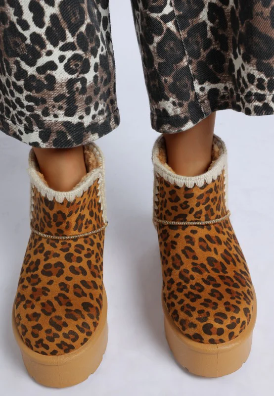 Rochas Leopard Print Snow Boots - Image 5