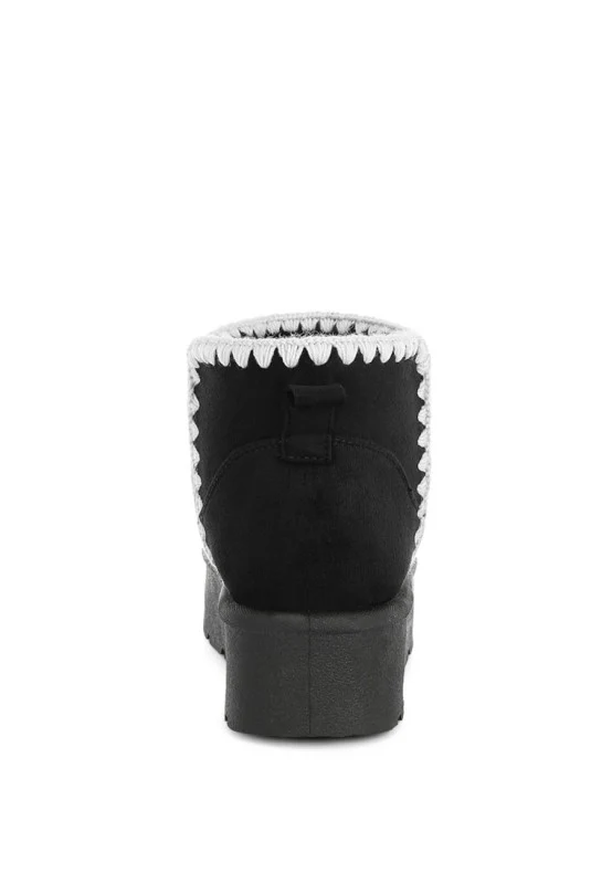 Rochas Scalloped Detail Snow Boots - Image 7