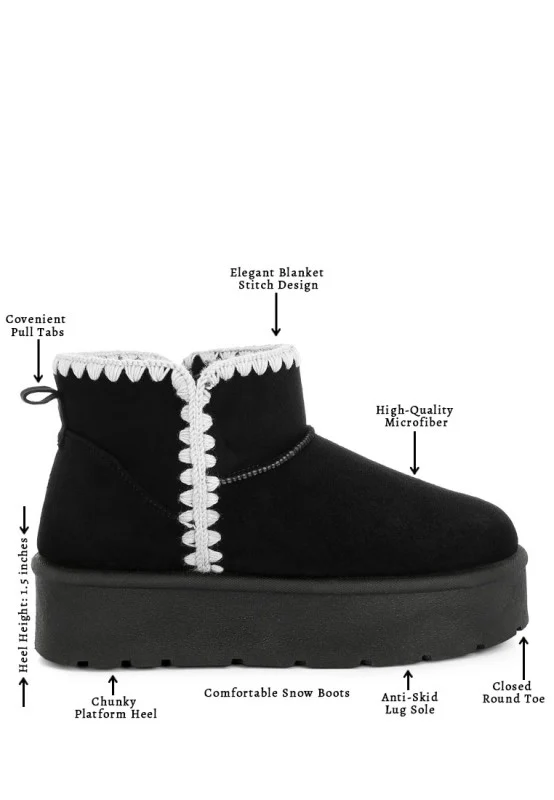 Rochas Scalloped Detail Snow Boots - Image 8