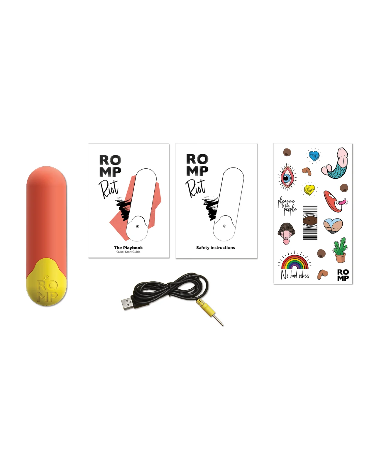 ROMP Riot Bullet Vibrator - Orange - Image 5