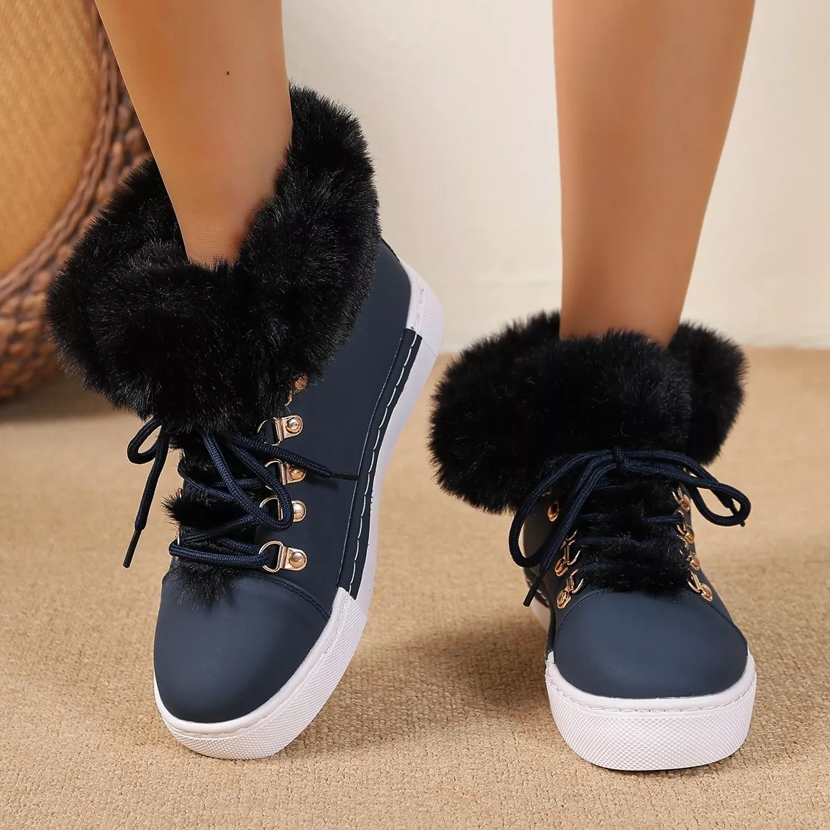 Round Toe Platform Boots - Image 9