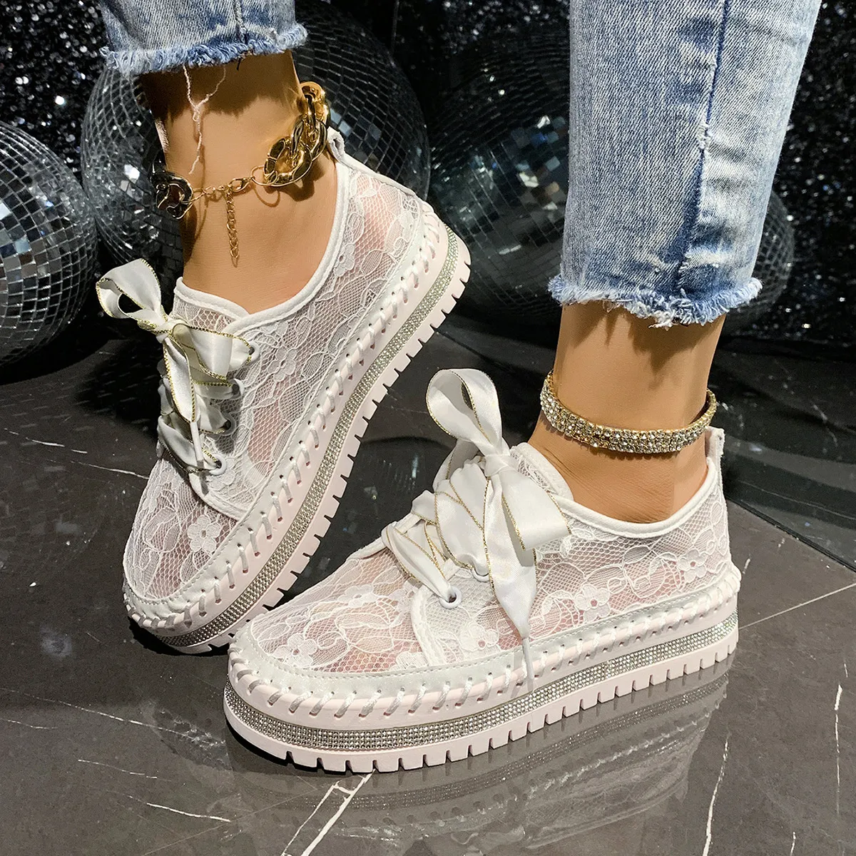 Round Toe Platform Loafers - Image 8
