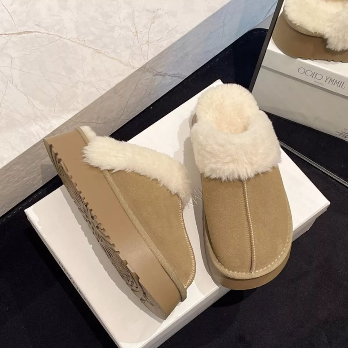 Round Toe Platform Slippers - Image 7