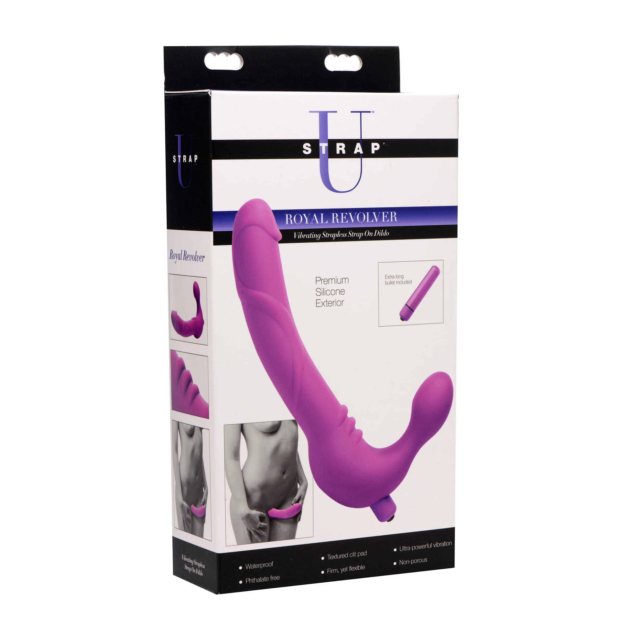 Royal Revolver Vibrating Strapless Silicone Strap On Dildo - Image 3