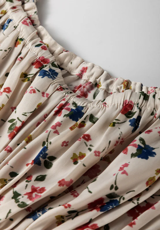 Ruched Printed Scoop Neck Long Sleeve Blouse - Image 10