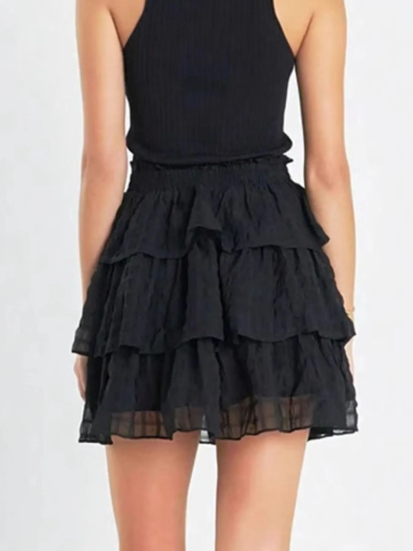 Ruffle Layered Mini Skirt - Image 4