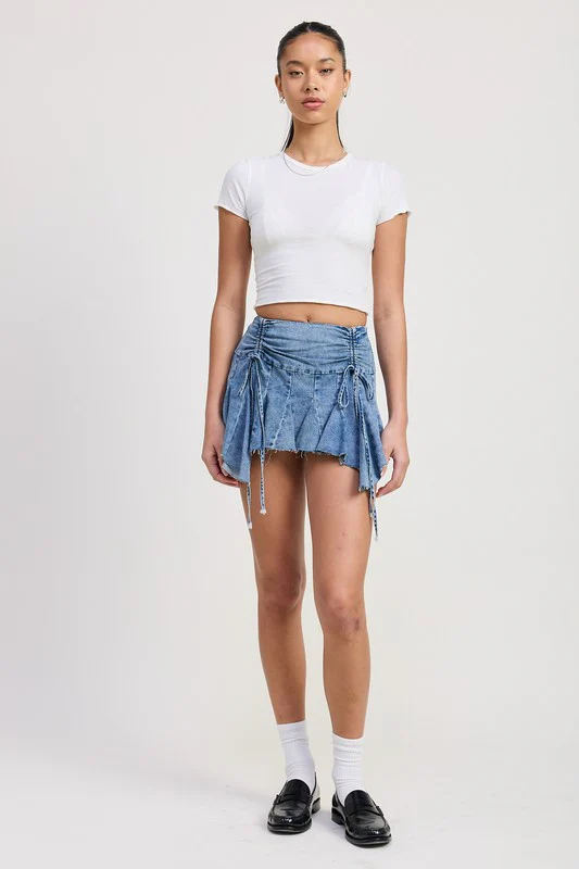 RUFFLE MINI SKIRT - Image 3