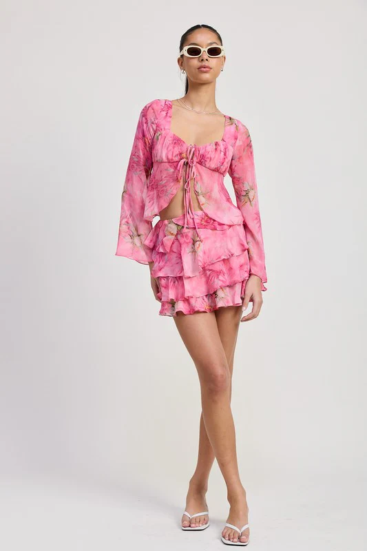 RUFFLE MINI SKIRT