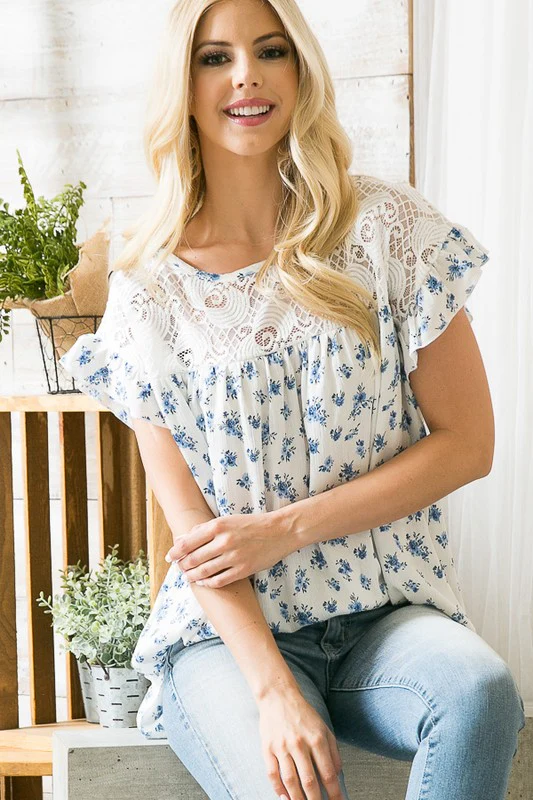 Ruffle Sleeve Blouse - Image 2