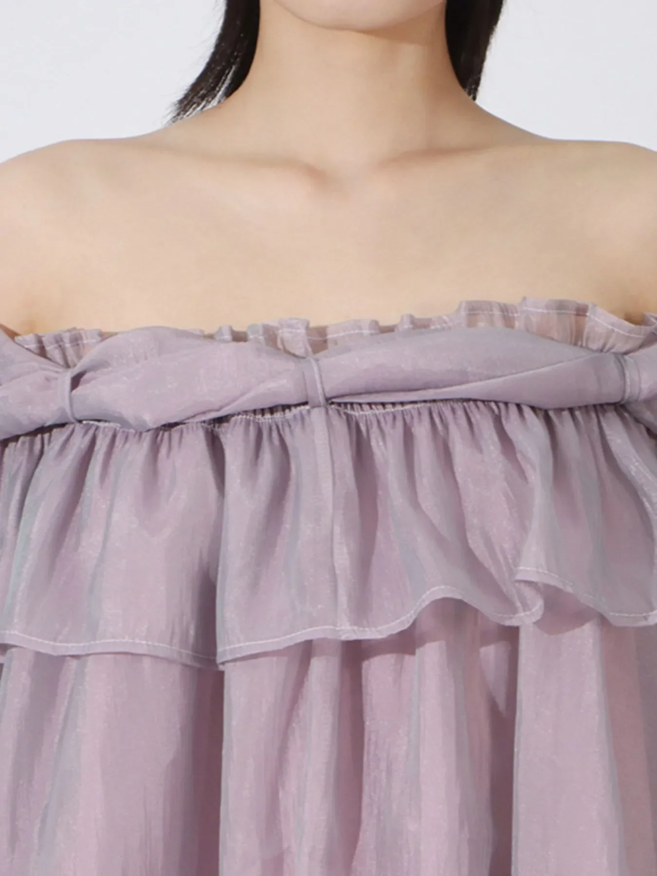 Ruffled Off-Shoulder Flounce Sleeve Blouse - Image 6