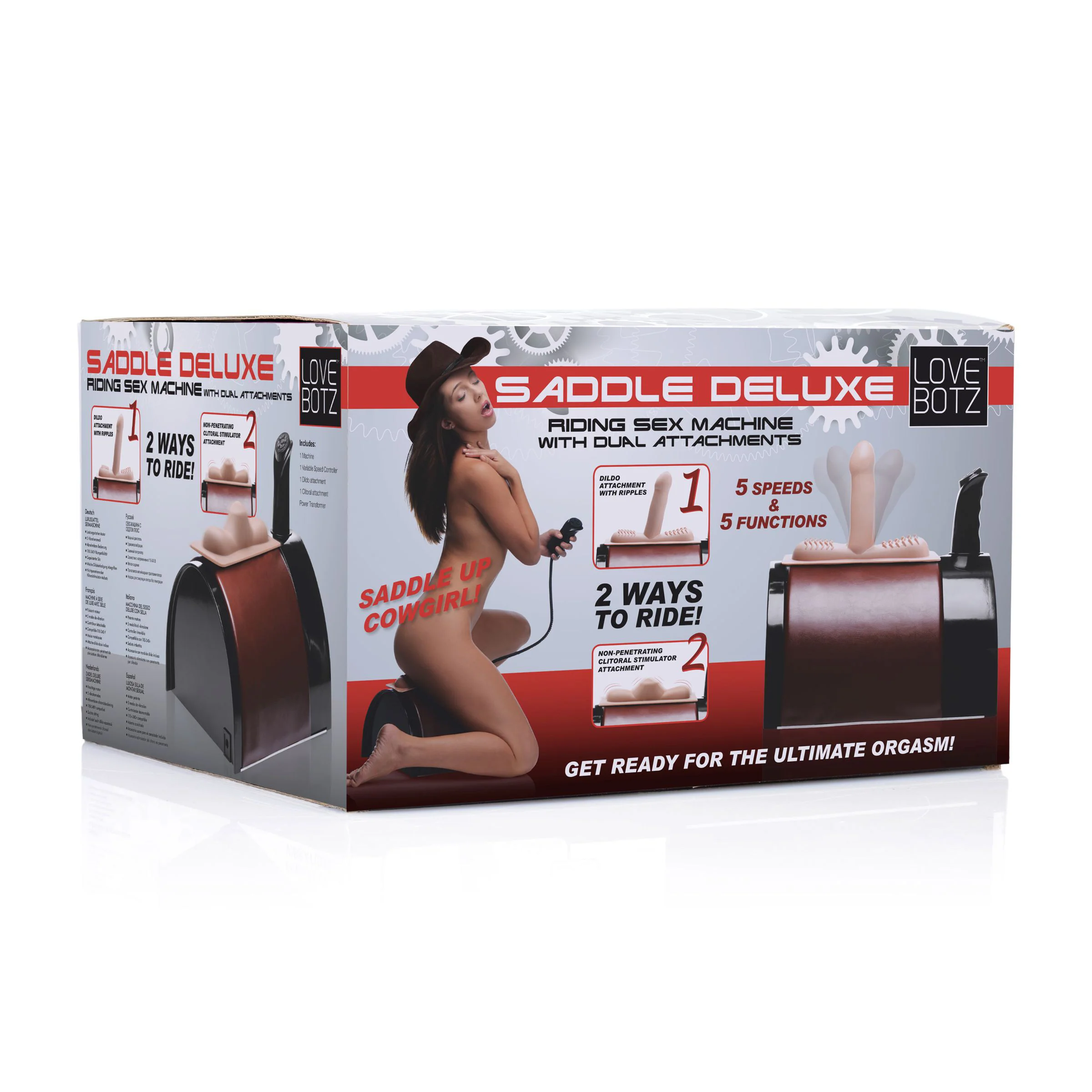 Saddle Deluxe Riding Sex Machine With Dual Attachments - Image 7
