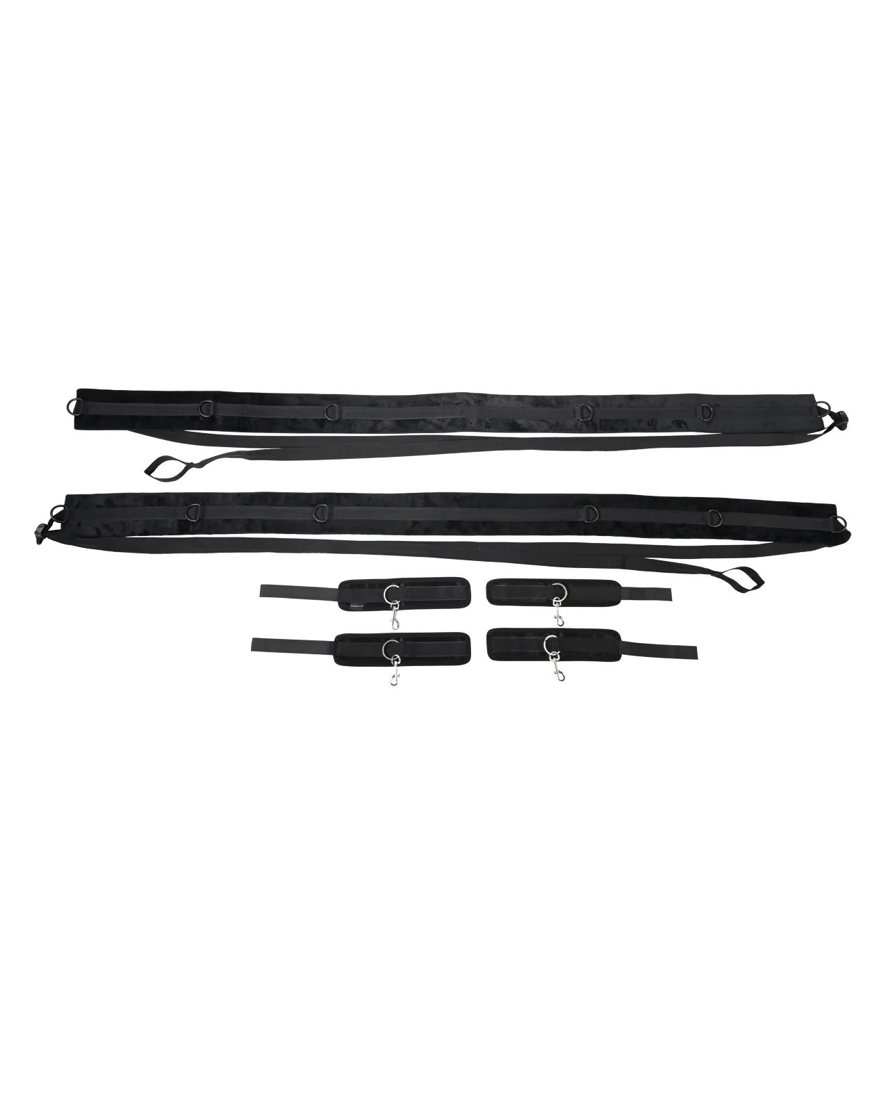 Sportsheets No Matter Where Adjustable Bondage Restraint System - Black - Image 2