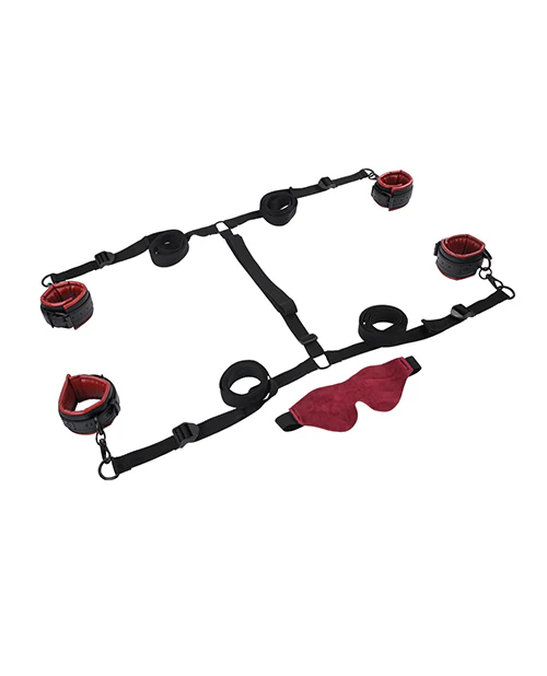Saffron Under the Bed Adjustable Restraint System - Black and Red - Image 3