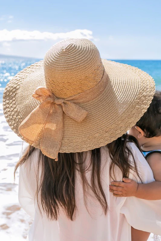 Scallop Edge Bow Accent Sunhat - Image 4