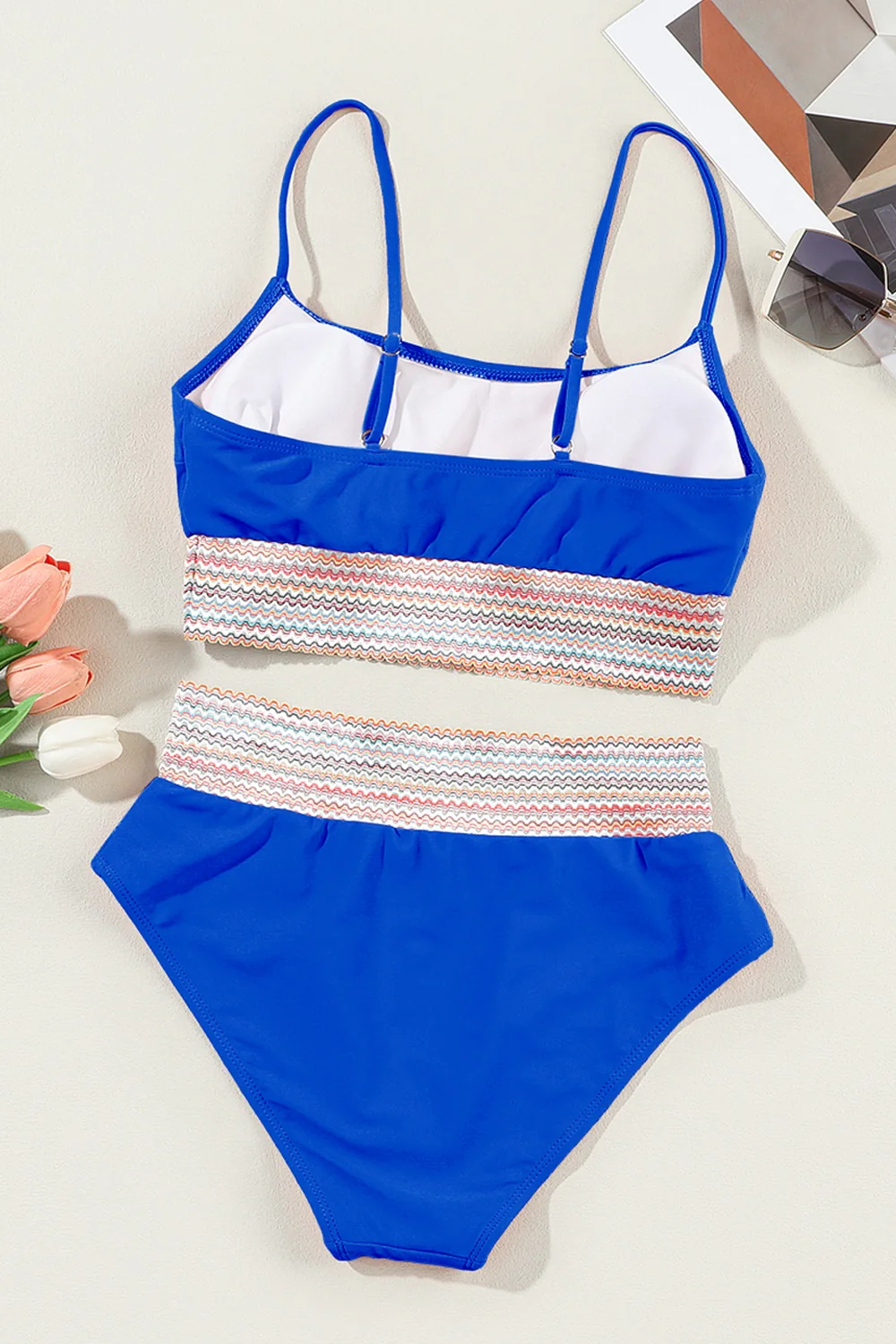 Scoop Neck Spaghetti Strap Bikini Set - Image 13