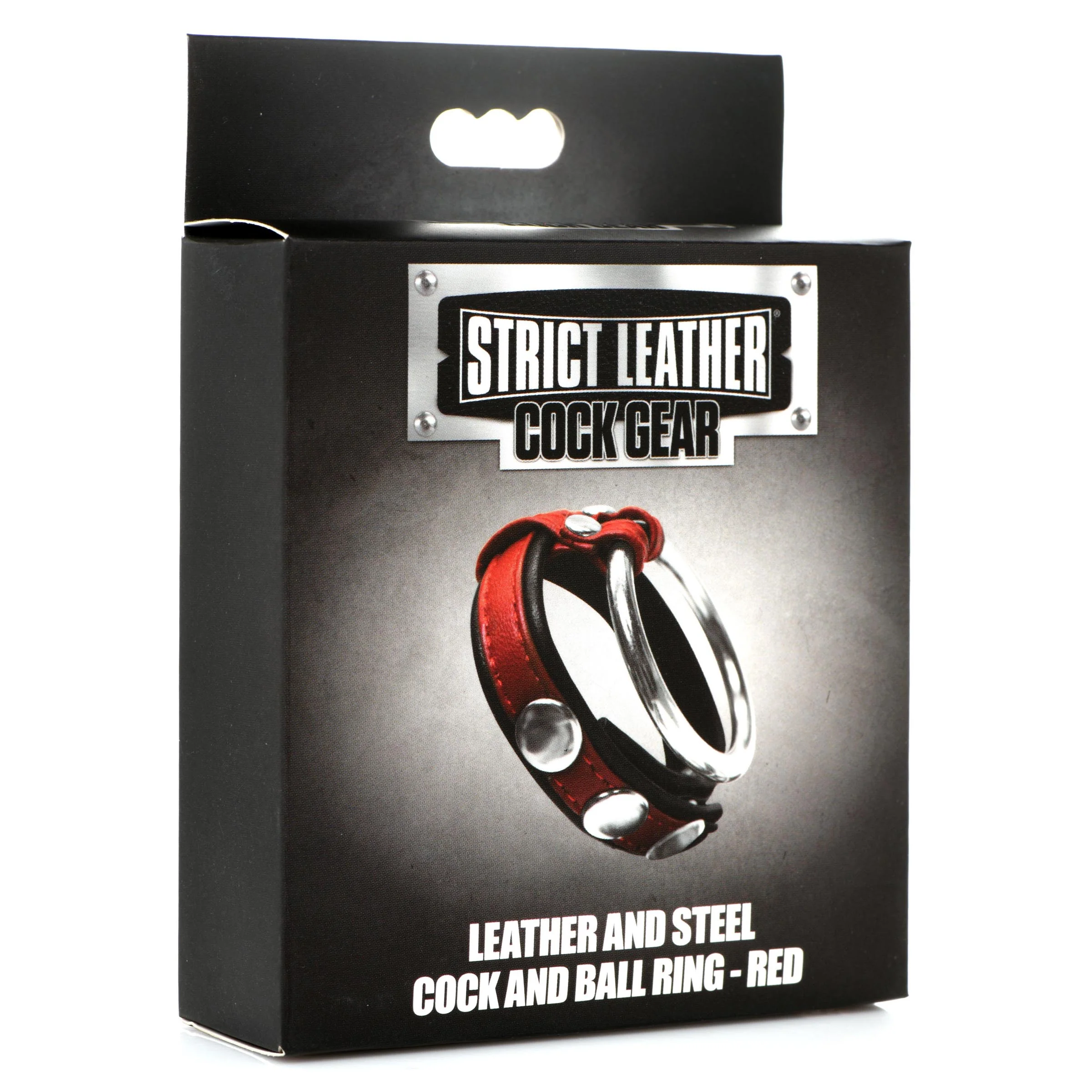 Leather And Steel Cock And Ball Ring - Image 2
