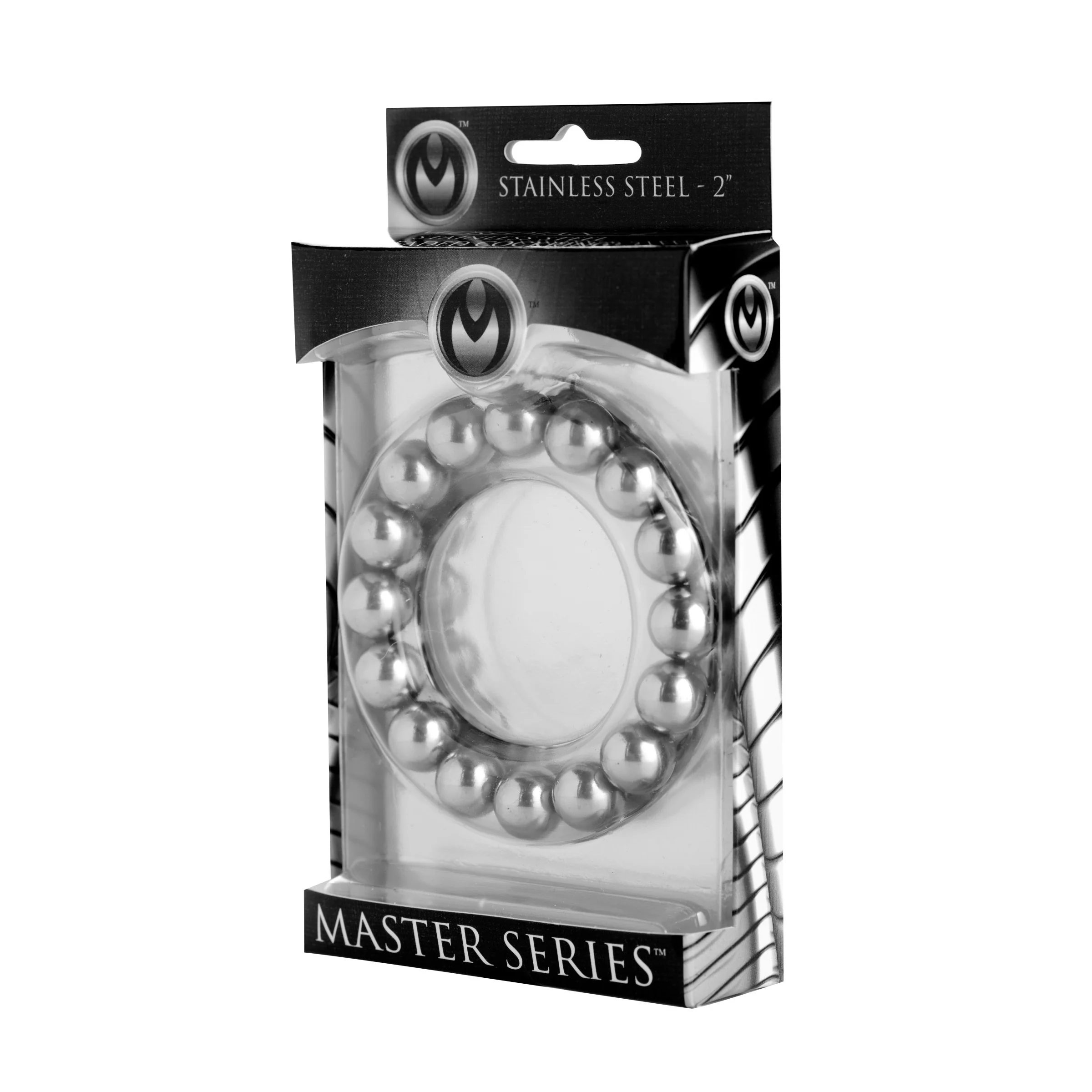 Meridian Stainless Steel Beaded Cock Ring - Image 2