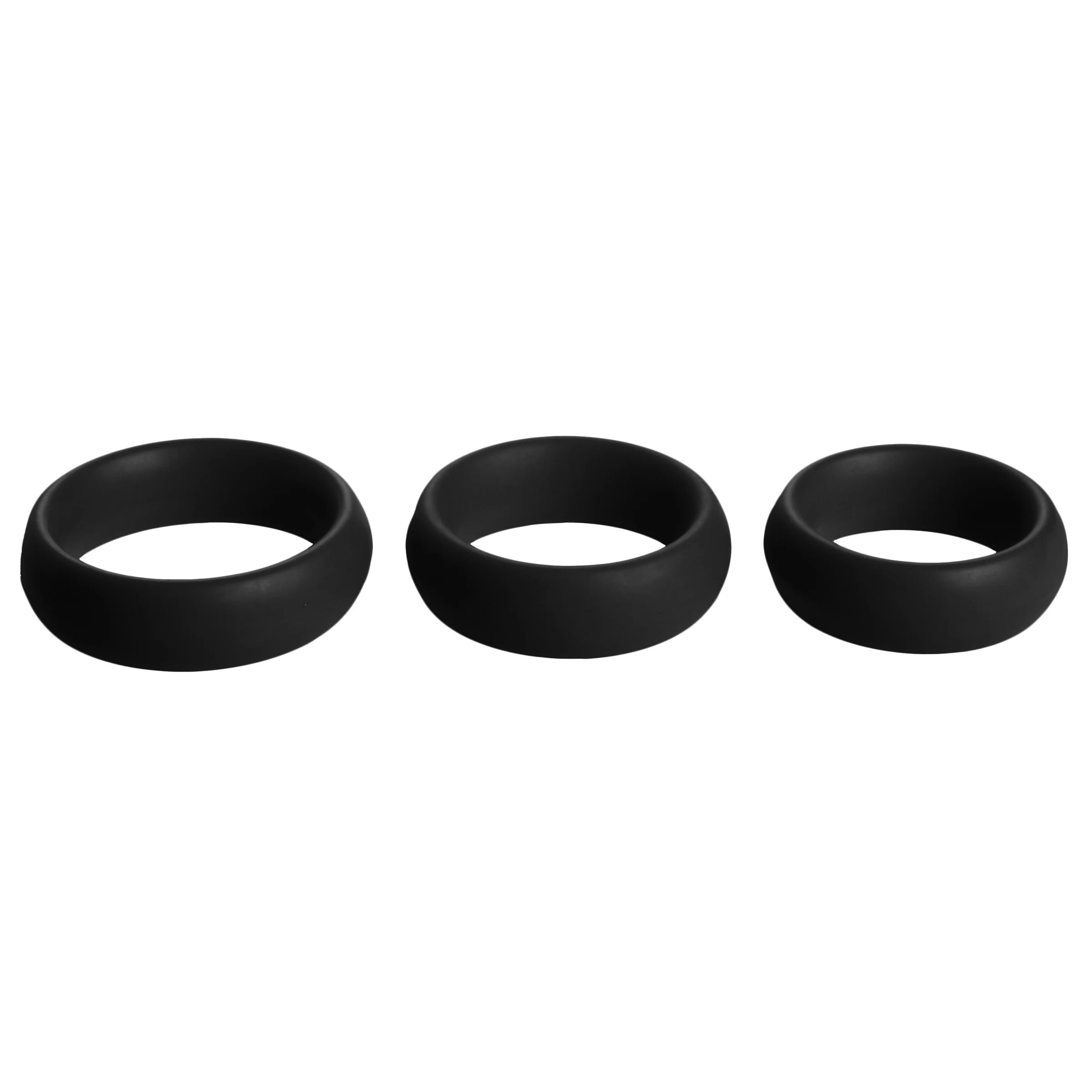 3 Piece Silicone Cock Ring Set - Image 2