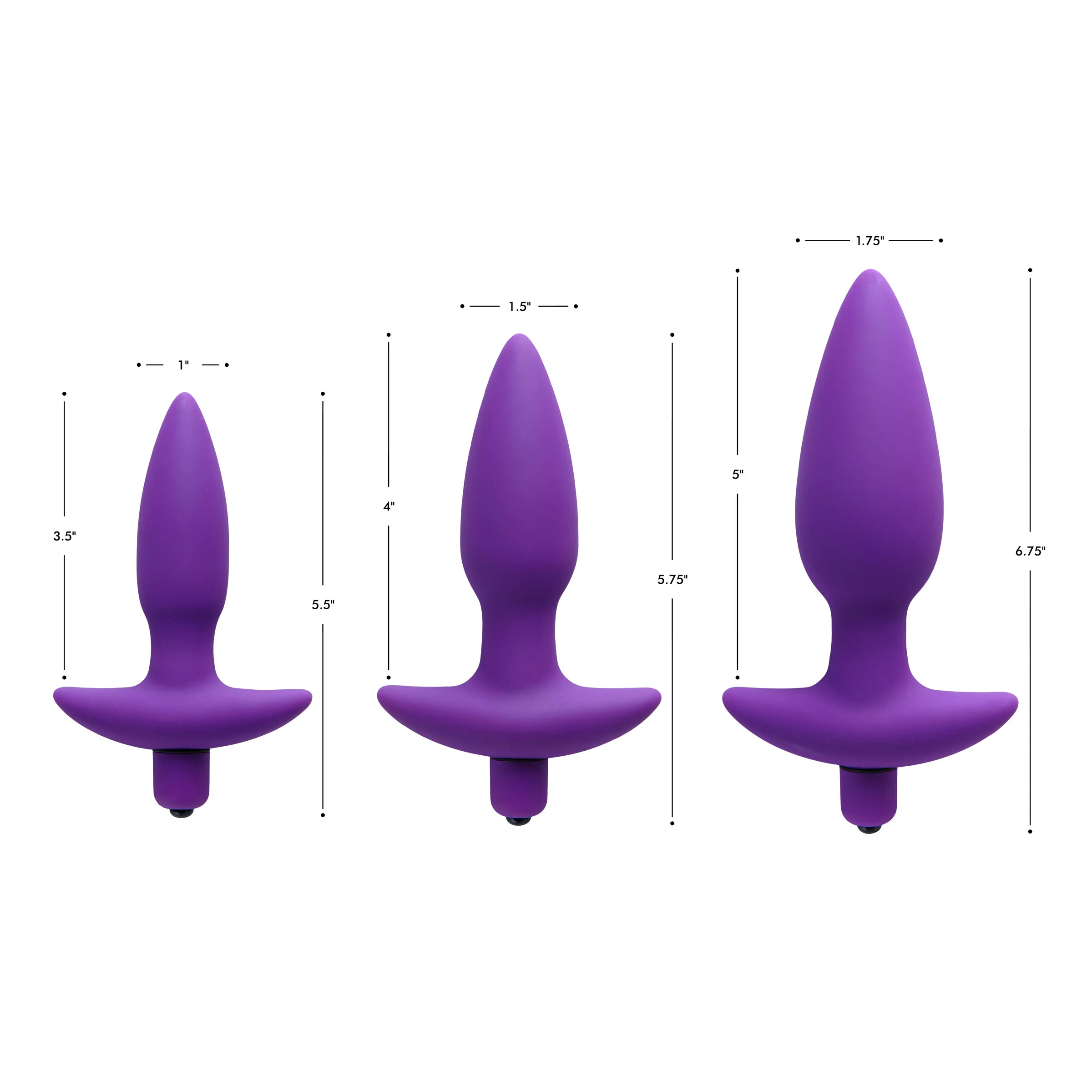 Aria Vibrating Silicone Anal Plug- - Image 3