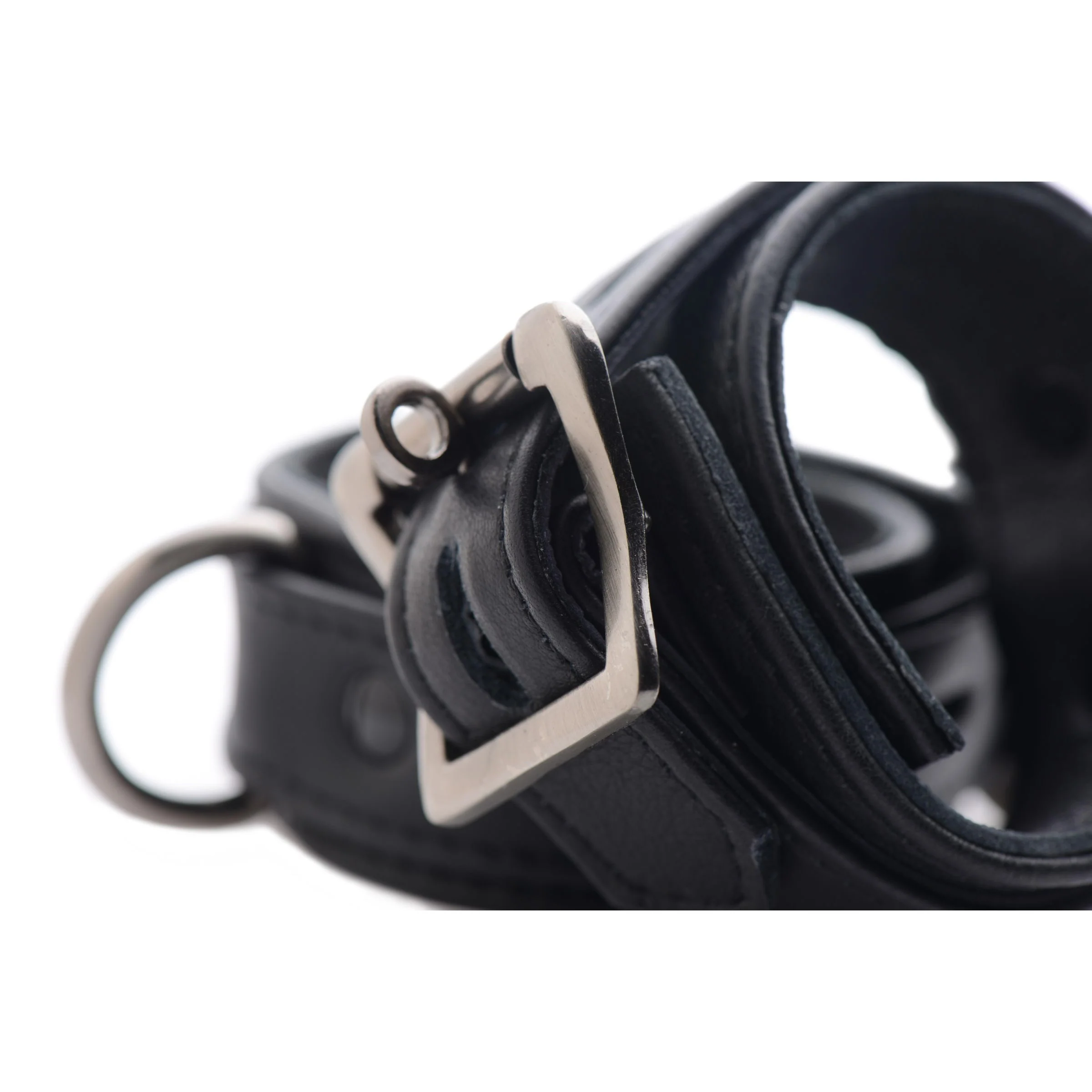 Strict Leather Luxury Locking Ankle Cuffs - Image 2