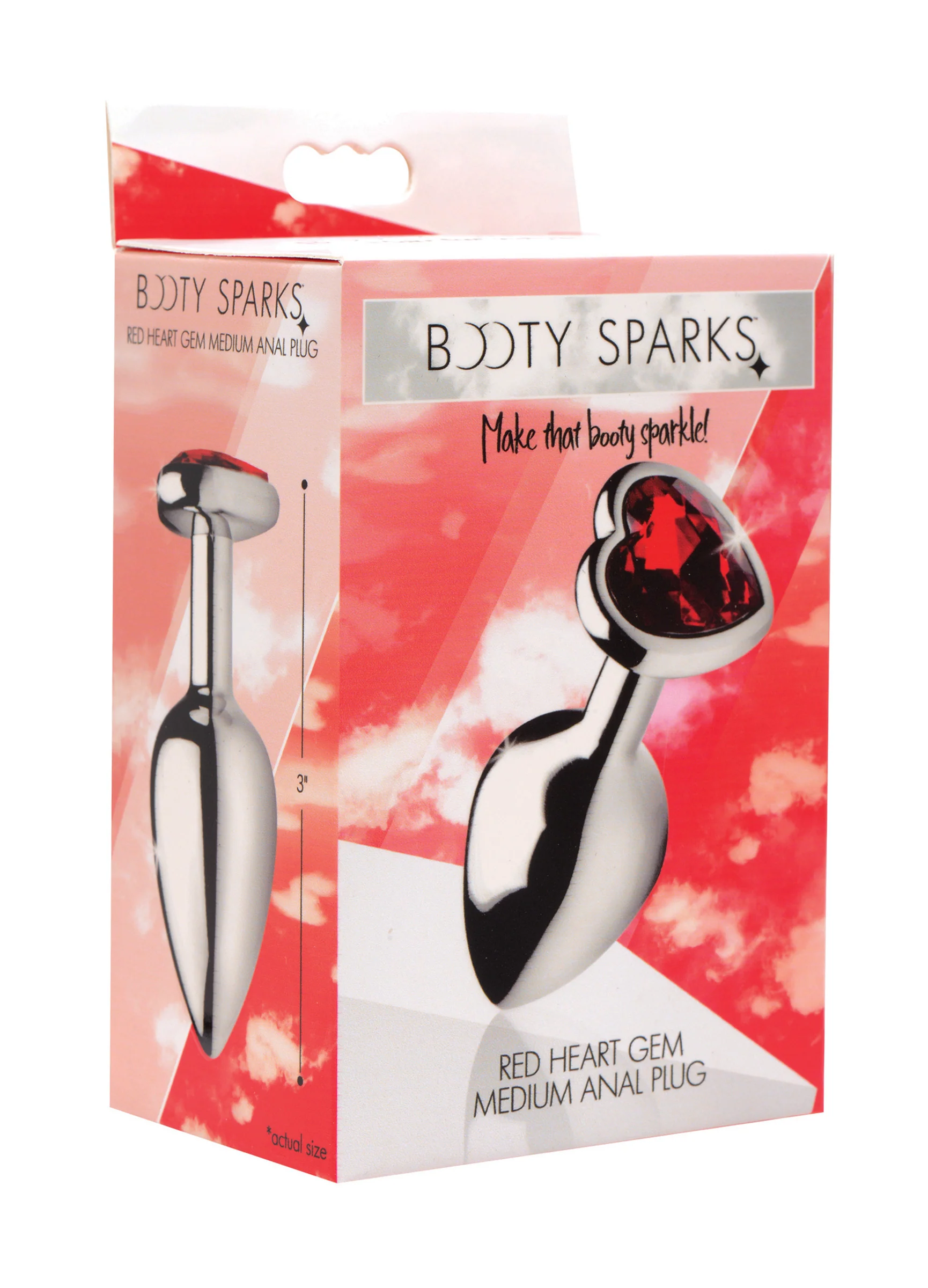 Red Heart Gem Anal Plug - Image 2