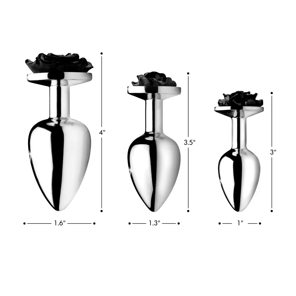 Black Rose Anal Plug - Image 5