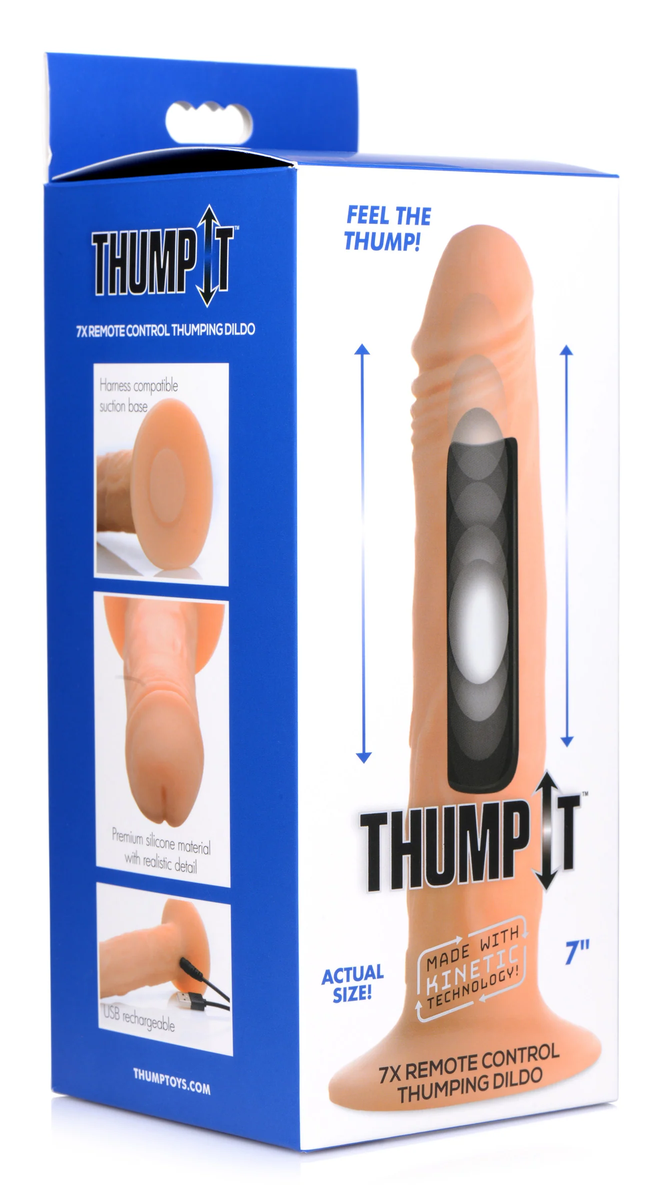 Kinetic Thumping 7x Remote Control Dildo - Image 4