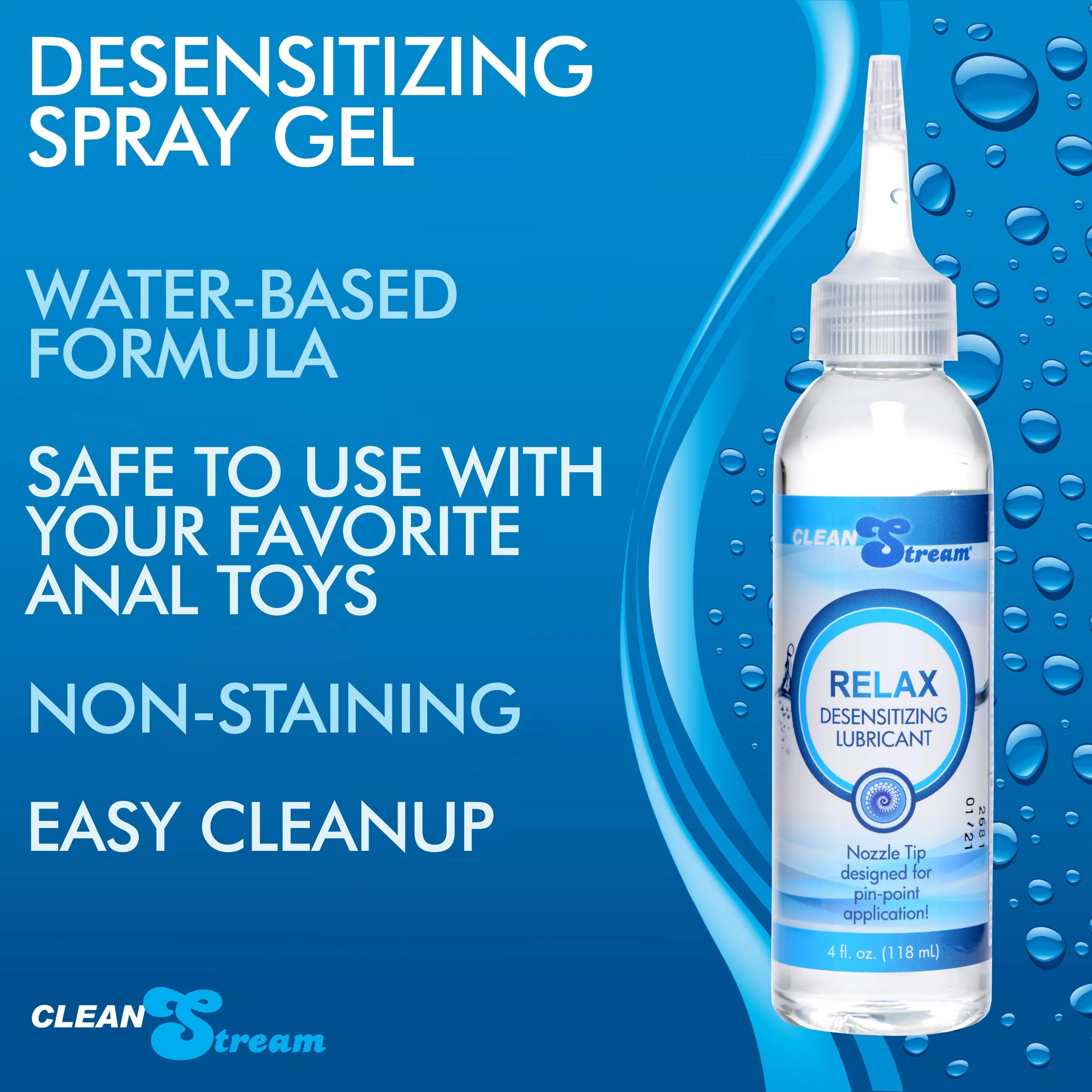 Relax Desensitizing Lubricant With Nozzle Tip - Oz. - Image 5