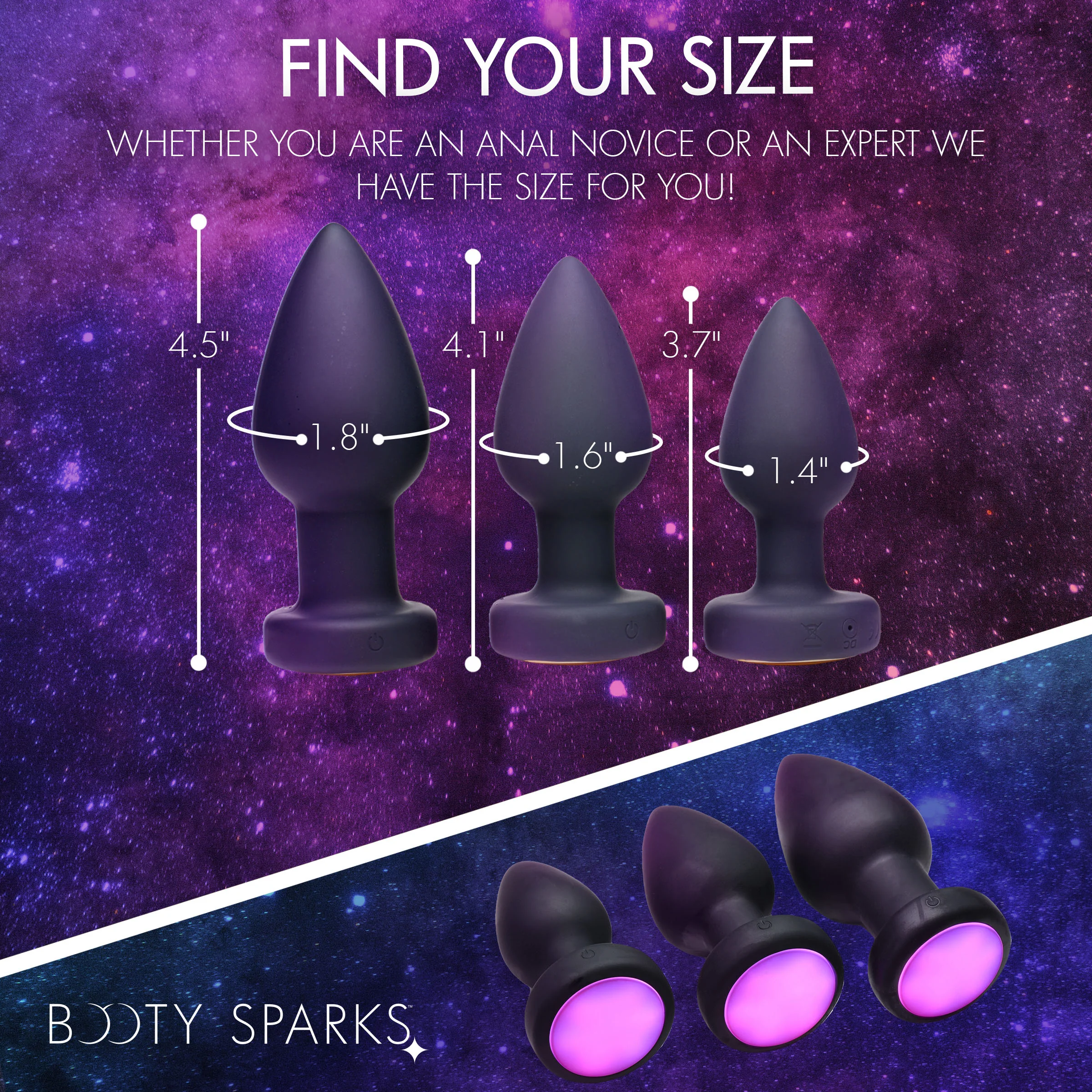 7x Light Up Rechargeable Anal Plug - Image 7
