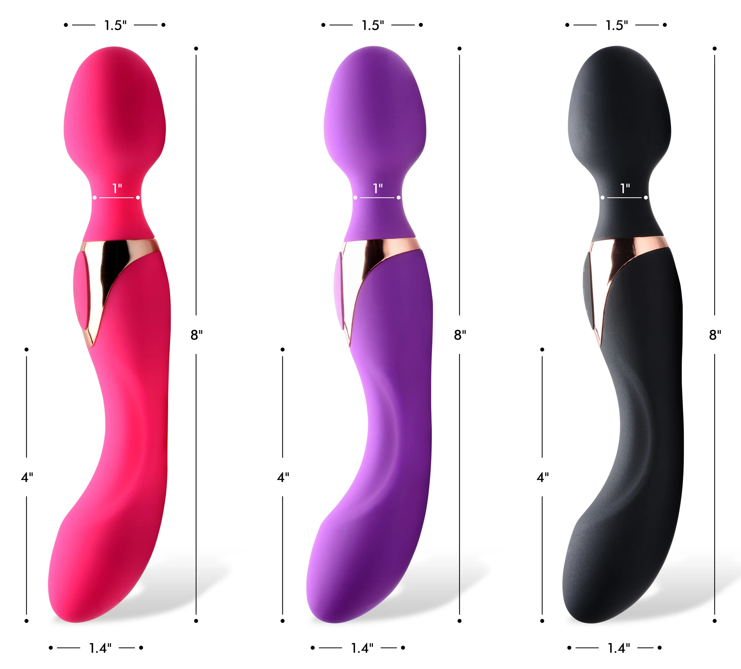 10x Dual Duchess 2-in-1 Silicone Massager - Image 2