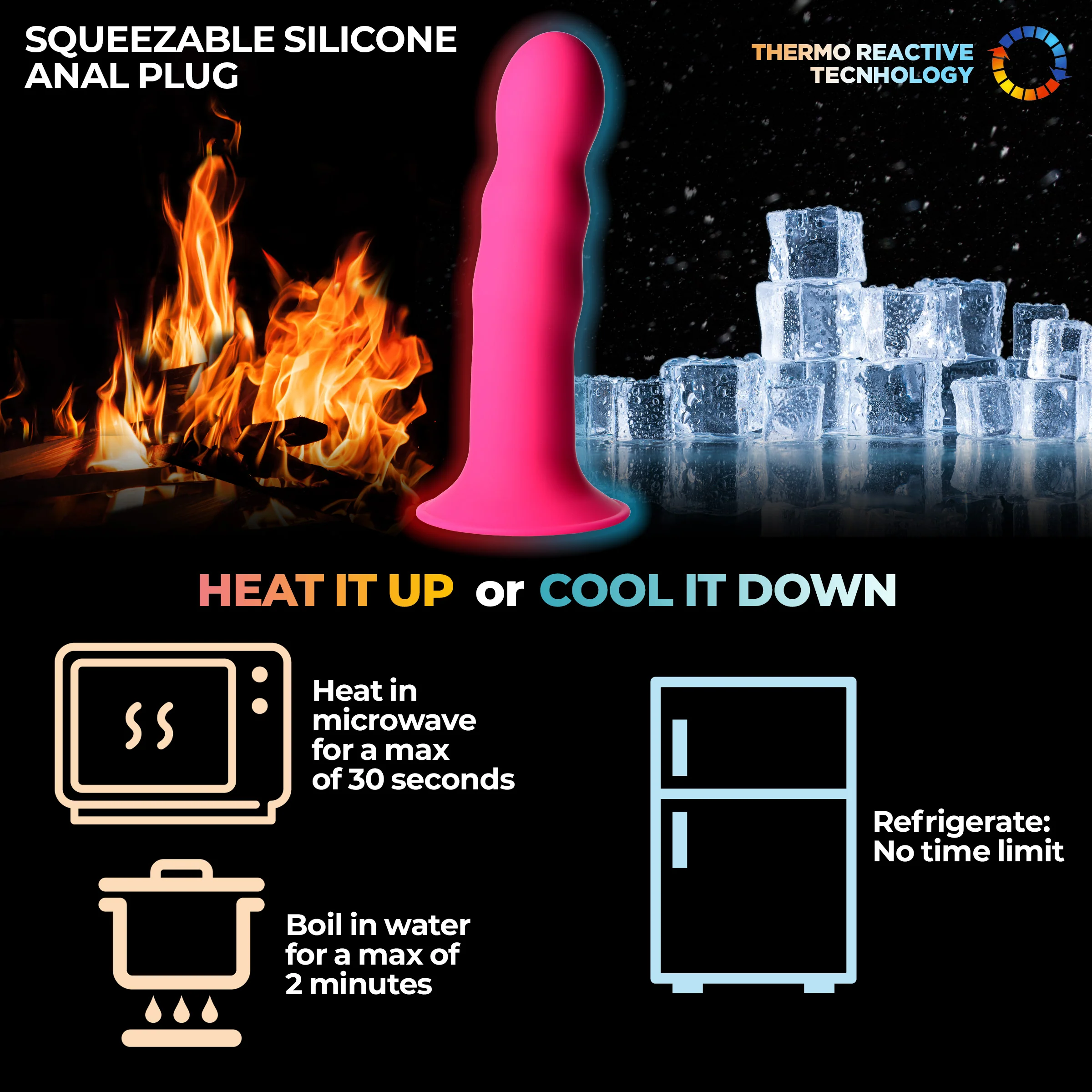 Squeezable Wavy Dildo - Image 2